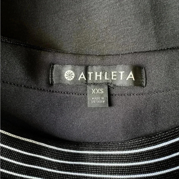 ATHLETA SPORTY TRACKSUIT CROPPED TANK TOP BLACK | LIKE NEW | SIZE: XXS - Picture 7 of 7